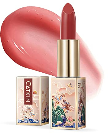 CATKIN Lippenbalsam Natürliche getönte Lippenpflege Classic mit Vitamin E, Spendet Feuchtigkeit für trockene Lippen Lippenpflegestift, 3.5g