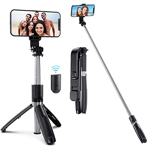 Selfie Stick Tripod for Samsung Galaxy A12 A10 A40 A50 A70 A21S A90 5G | Compatible with Galaxy A12, A10, A40, A50, A70, A21s & A90 5G. Extendable tripod with wireless remote.