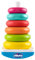 Chicco Juego Torre de Anillos, Base oscilante al Tacto con 6 Anillos de Colores apilables, Juguete para niños, 9-36 Meses