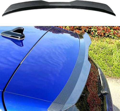 JIANXKILB Auto Heckspoiler Spoiler für Ford Fiesta 2005-2013 2014 2015 2016 2017, Car Rear Spoiler Heckkofferraum Kofferraumspoiler Heckflügel Tuning Auto Zubehör,Carbon Fiber Look