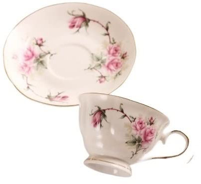 Windmilne Kaffeetasse aus Keramik im Palaststil, Kaffeetasse mit Blumenmuster und Goldrand, Teetasse, luxuriöses Tassen- und Untertassen-Set aus Porzellan, Kaffeeset, Kaffeebecher-Set (Gold)