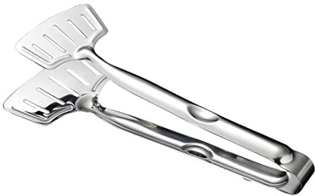 Cabilock Stainless Steel Food Tongs Serving Clips Kitchen Tong for Cooking and Barbecue Metal Bread Clip Sturdy Food Handling Tool