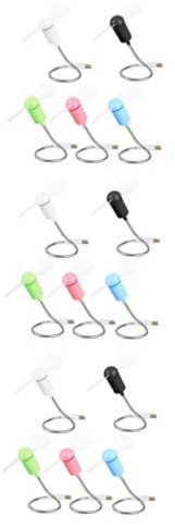 Hemobllo 15piezas Mini Ventilador Usb Flexible y Silencioso De Ventilador Portátil Para Ordenador y Notebook Aleatorios