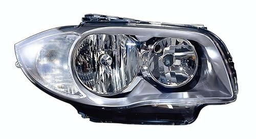 Fanale realizzato per BMW Serie 1 2007 Destro H7 alogeno pred. reg. elettrica =Fari VALEO Parabola Grigio scuro 63117193388