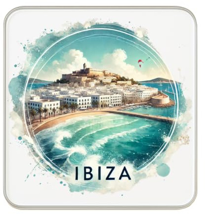 Ibiza, España, imán para nevera, regalo coleccionable de recuerdo de viaje