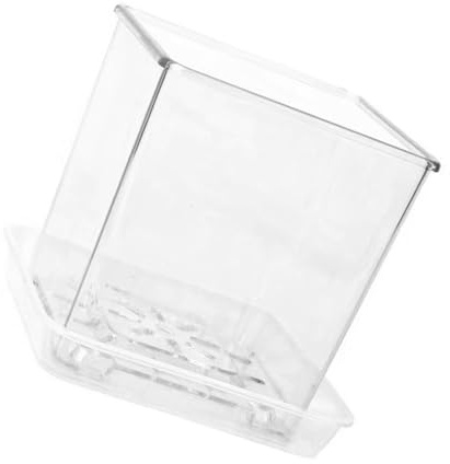 LLHCF Macetas transparentes simples y transpirables, adorno Phalaenopsis para decoración de jardín para macetas, alféizar de ventana, balcón, maceta de jardín