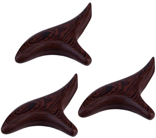 Warmhm Fußmassagegerät Holz 3 Stück Akupressurpunkt Guasha Brett Massage Tool Naturbelassen Leicht Tragbar Für Beine Arme Nacken Reise