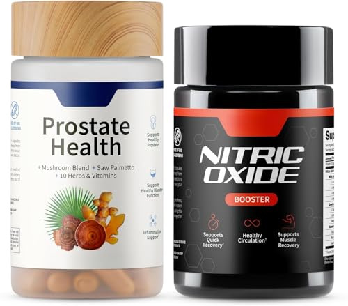Paquete de suplementos de óxido nítrico y salud de la próstata de Snap Supplements para mí