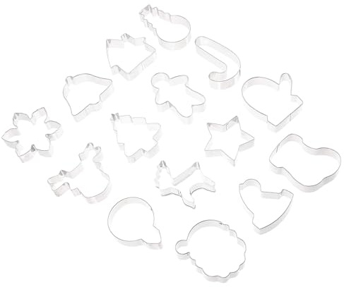 DECOMELODY 15pièces Moule à Biscuits Noël Motifs Moule à Biscuits Soi-même et Léger