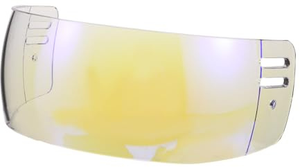 CIYODO Visière de Casque de Hockey sur Glace en Polycarbonate Incassable, Antibuée et Anti-Rayures, Protection Oculaire Transparente pour Adultes et Jeunes, Adaptée la Plupart