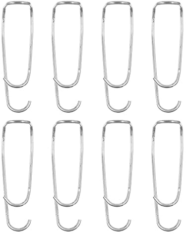 HOUDERCO Pince de Printemps 8 Pièces pour Fixation Grillage Rigide, Clips Métalliques pour Serrage et Potager, Accessoires de Support pour Plantes Extérieures et Tuteurs