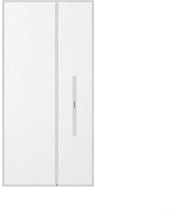 HEIBTENY Portable Air Conditioner Door Seal Kit, Weather Strip for Sliding and Hinged Doors Up, 35x83 Inches 210T Polyester White with for ZIP for Hot Air Exhaust Reusable