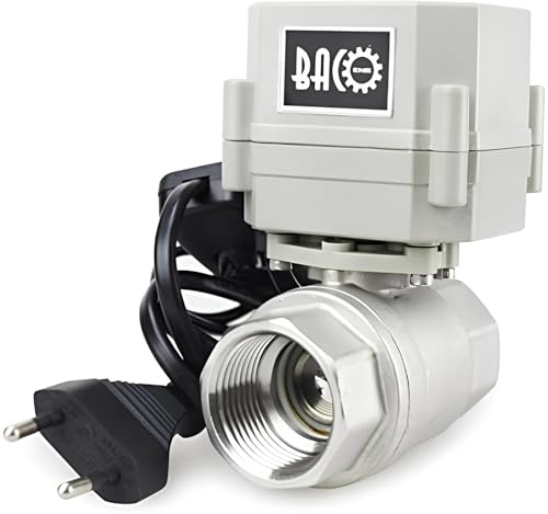 BACOENG AC110/230V 2 Wege 1 Edelstahl Motorkugelhahn Elektrische Zonenventil mit Stecker NC