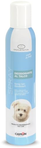 CAMON | Deo Talco per Cani, 250ml, Profumo Delicato, Controlla Cattivo Odore