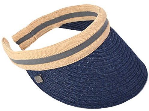 Women Golf Sports Visor - Sun Hat Beach Straw Summer Visors Cap