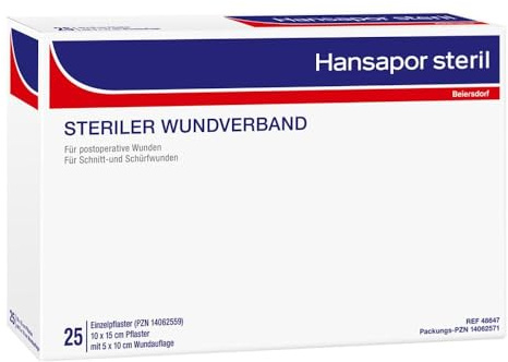HANSAPOR steril Wundverband 10x15 cm 25 St