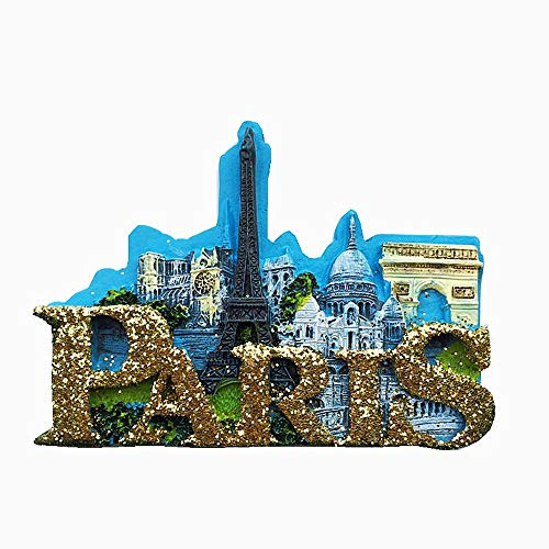 3D-Kühlschrankmagnet, Motiv: Paris Frankreich