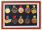 Vitrinenschrank Shadow Box für Militärmedaillen / Sammler Medaille / Anstecknadel Vitrinenhalter Vitrinenschrank Shadow Box / Case Vitrinenschrank Box für Militärmedaillen Pins Aufnäher Abzeichen