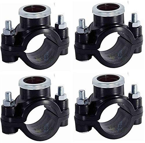 Suinga Pack 4 COLLARIN DE RIEGO REFORZADO 25MM x 1/2. Utilizado para la instalación de elementos de riego como aspersores, difusores o goteo