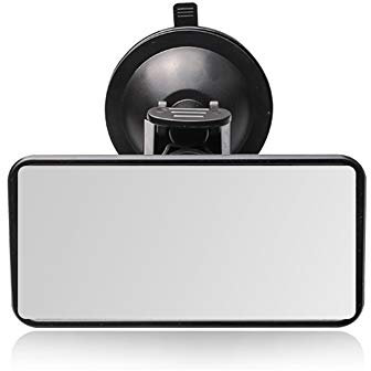 Shkalacar Car Mirror for Back Seat, 360° Rotatable Suction Cup Rear View Mirror Acrylic plastic Not Fragile