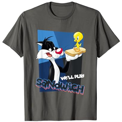 Looney Tunes Sylvester Tweety Sandwich T-Shirt