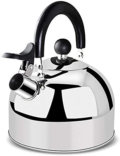 ZHANGDONG Bouilloire INOX Bouilloire sifflante Théière en Fonte Bouilloire culinaire en Acier Inoxydable de qualité Alimentaire, Accessoires de Cuisine à Eau Chaude. pour la Maison et Le re