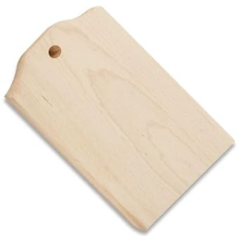 Tagliere da Cucina Rettangolare Professionale, in Legno di Faggio, Varie Misure, Multiuso, per Salumi Formaggi Frutta Verdura, per Servire Pane Antipasti Aperitivo, con Occhiello (33x20 cm)