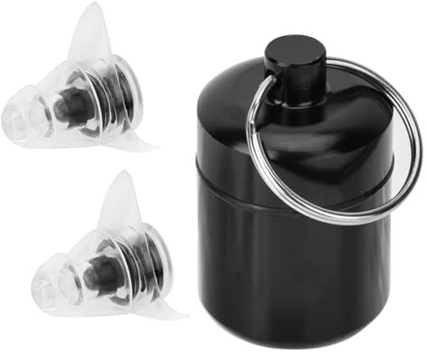 Gehörschutz Ohrstöpsel, Ohrenstöpsel Transparent Party Earplugs Gehörschutzstöpsel Hörschutz Erwachsene Gehörschutz Arbeitsschutz Ohrstöpsel Musik Earplugs (BLACK)