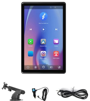 Lbvzxkad Schermo IPS da 8 Pollici Carplay Monitor Wireless Carplay Android Auto Car Smart Screen Player Bluetooth Supporto Video Cam Posteriore