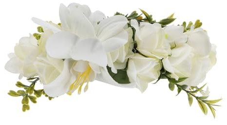 SAFIGLE Blumenkranz Haargirlande mit Künstlichen Blüten Blumenstirnband für Braut Hochzeitskopfschmuck als Haarband