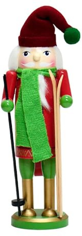 Festival 30 cm Noce Cracker Combinato Pupazzo Di Neve E Slitta Motivi Noce Cracker Per Decorazioni Vacanze E Regalo