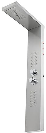 Lyxiga badrumsduschkranar， LED-duschpanel Kolumn Badkarsblandare ，Multifunktionell handduschtemperaturskärm