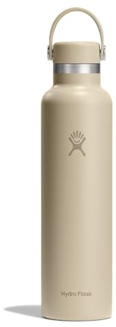 Hydro Flask Water Bottle - Insulated Stainless Steel - Non Spill, Leakproof in 24 Oz Oat Tan