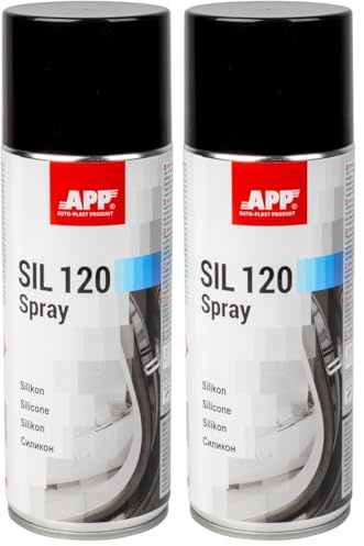 AUTO-PLAST PRODUKT APP SIL 120 Spray silicone | Silicone liquide | Lubrifiant silicone | Protection, glissement, isolation et entretien des plastiques, bois, caoutchouc, métaux | 400ml (Lot de 2)