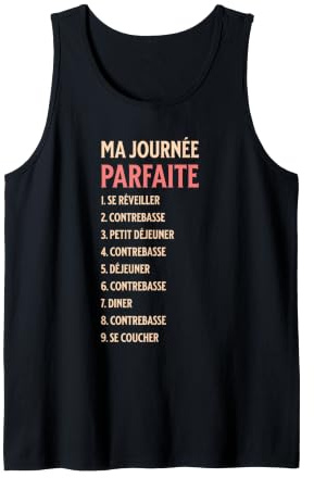 Humour Contrebassiste Idée Cadeau Joueur de Contrebasse Débardeur