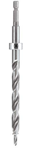 Trend Snappy HSS 9.5mm Pocket Hole Drill Bit with Depth Setting Collar, Quick Release System Compatible, SNAP/PHD/95