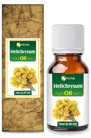 Helichrysum Essential Oil (Helichrysum Italicum) 100% Pure & Natural - Undiluted Uncut Oil 50 ML with Dropper (15 ML with Dropper)