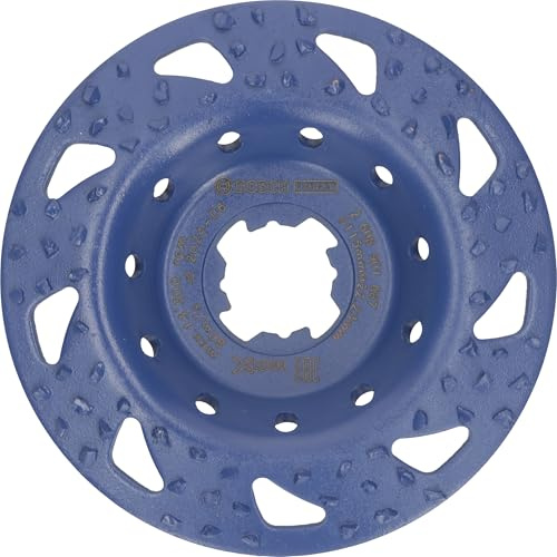 Bosch 1x EXPERT Multi Material Carbide Cup Wheel grob, angeschrägt, X-LOCK, | für Farbe auf Holz, Ø 115 mm, grob, Professional Zubehör Kleiner Winkelschleifer