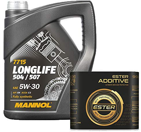 5 Liter, MANNOL 5W-30 O.E.M. Longlife 504/507 7715 inkl 9929 Motoröladditiv