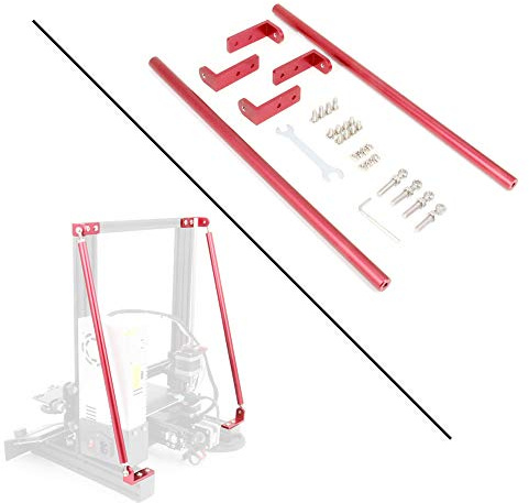 Zeberoxyz 365mm Roter Stützstangensatz für Ender 3D-Drucker | Upgrade 3D-Drucker Zubehörteile für 3D-Drucker Ender 3/Ender 3 pro/Ender 3 V2 3D-Drucker(365MM)