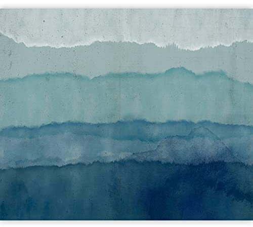 murando Fotomurales Abstracto 350x256 cm XXL Papel pintado tejido no tejido Decoración de Pared decorativos Murales moderna Diseno Fotográfico Océano Ola Agua azul como pintado f-A-0914-a-a