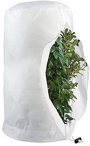 Winterschutz Für Pflanzen, Frostschutz Schutzhülle Pflanzensack Für Kübelpflanzen, Atmungsaktiv Reißfest Wiederverwendbar Winter Pflanzenschutzsack Pflanzenabdeckung Frostschutz Vlies