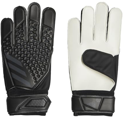 adidas Unisex Goalkeeper Gloves (W/O Fingersave) Predator Training Goalkeeper Gloves, Black/Black/Black, HY4075, 8