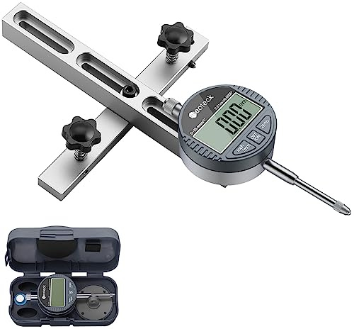 Neoteck Digital Messuhr 25,4 mm Tischsäge Gauge mit 0,75 Zoll Breite eloxierte Aluminiumstange zum Ausrichten und Kalibrieren Werkstattmaschinen Tischsägen Bandsägen und Bohrpressen