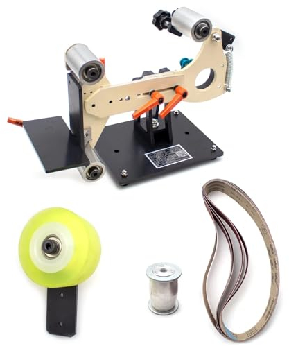 Toplionace Robuster Bandschleifer Rahmen, 730 x 50MM Bandschleifmaschine Adapter Winkelschleifer Nachrüstung Tischmesserschärfer (mit Sonnenrad)