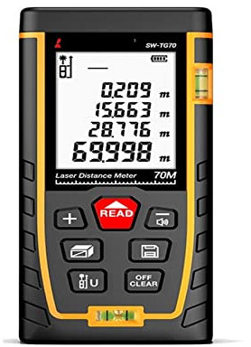 Telémetro de medición de distancia Telémetro láser duradero Cinta métrica láser de alta precisión 40M 50M 100M 120M Medidor de distancia Ruleta digital de alta precisión y precisión (Color : 100M