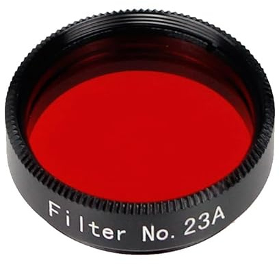 3,2 cm Astronomisches Zubehör Okularfilter #23A Rotfilter Glaslinse für Astronomisches Teleskop