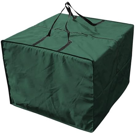 Povanjer Auflagentasche Gartenpolster Aufbewahrungstasche Gartenauflagen Schutzhülle Oxford Aufbewahrung Mit Tragegriff Für Gartenmöbel Kissen Polsterauflagen Weihnachtsbaume 81cmx81cmx61cm