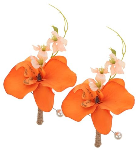 BESTYASH Ansteckblume Für Den Bräutigam Künstliche Blumen Elegantes Paar Für Herrenanzüge Perfekt Für Hochzeitsfeiern