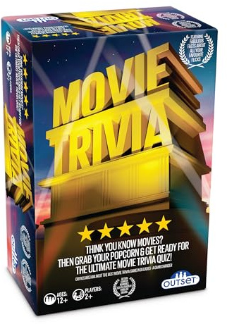Outset Media Movie Trivia Quiz Game | 800 Movie Themed Quiz Questions